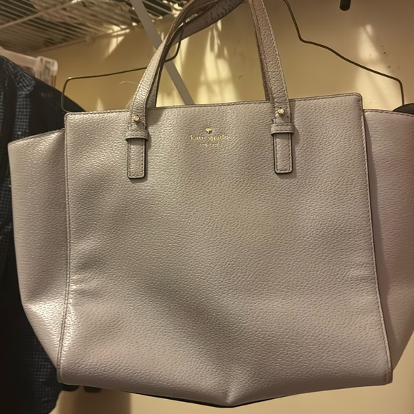kate spade new york Dumpling Women's Satchel Bag, Large - Light Gray (K8134) - Picture 1 of 2